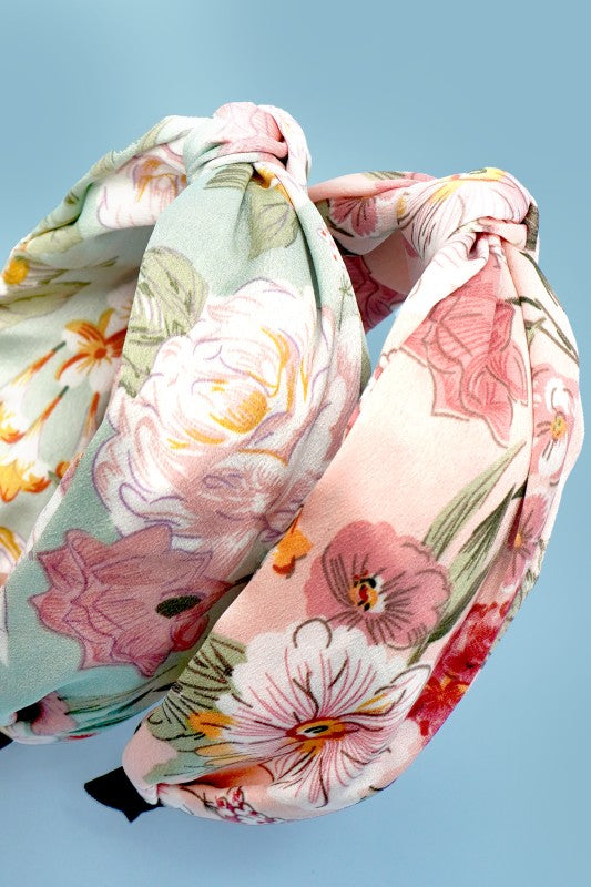 Floral toile Headband