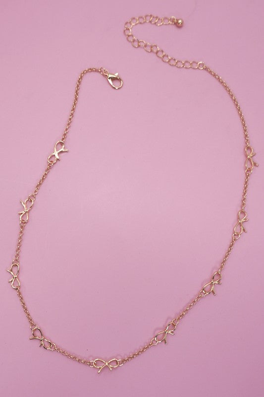 Bow cutout Necklace