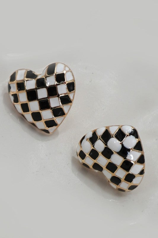 Checkered Bow Studs