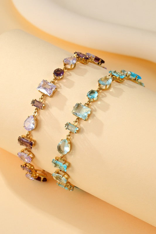 Mixed cut link bracelet