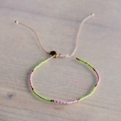 Bazou Miyuki Bracelet lilac/green