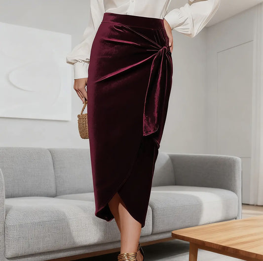 Cameron Velvet Skirt