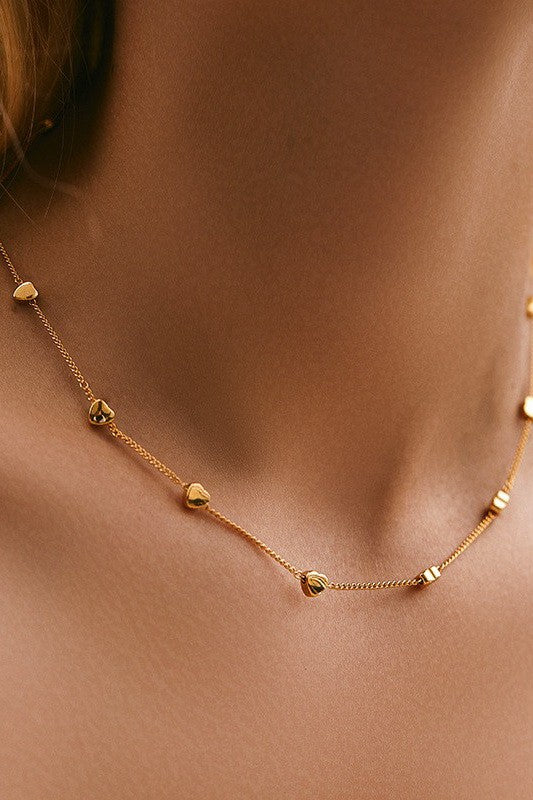 18k heart necklace