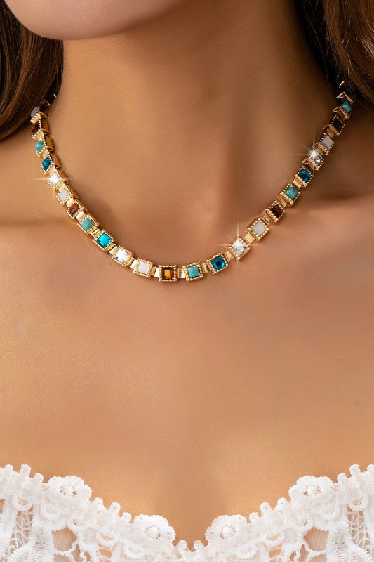 Geo Statement necklace