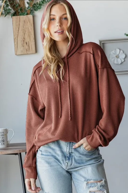 Melodie Urban Ribbed Hoodie