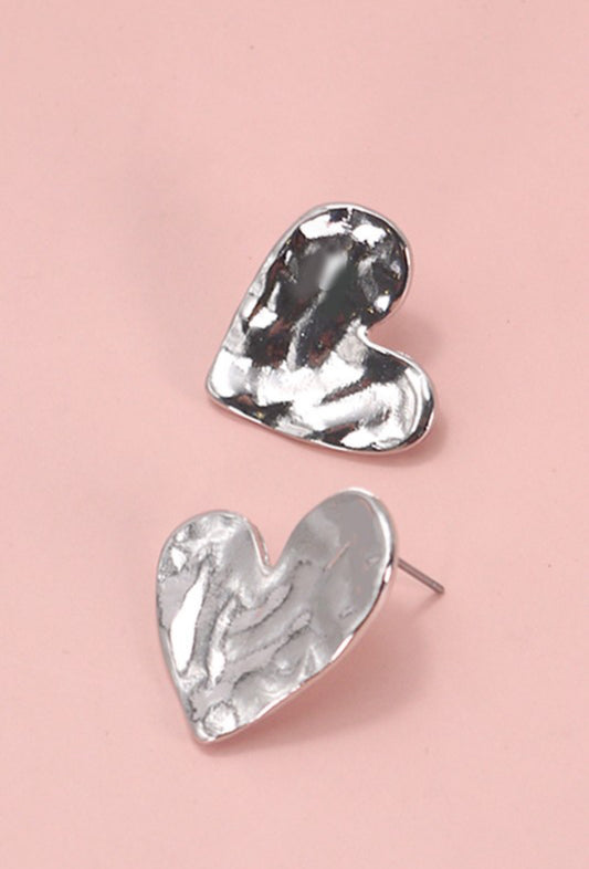 Hammer Heart Studs