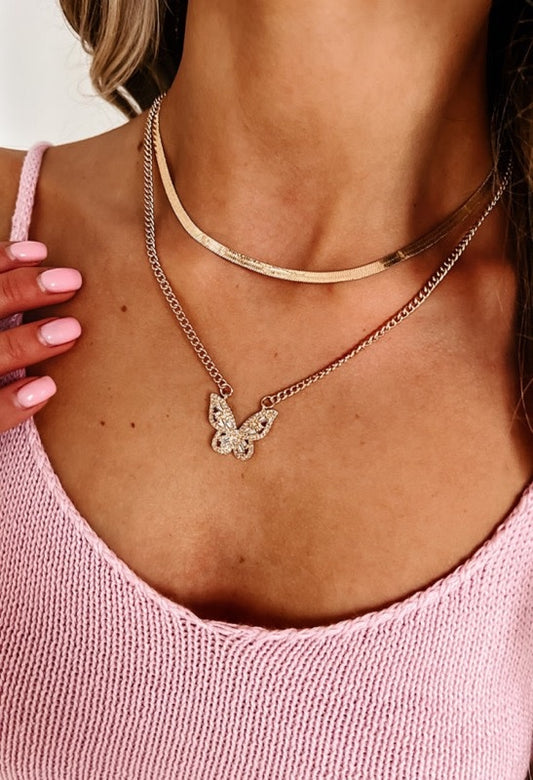 Butterfly charm Herringbone