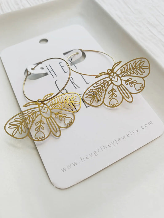 HGH Moth Earring