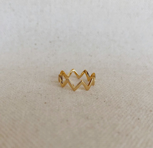 Chevron Midi ring