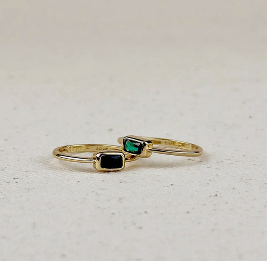 CZ Rectangle Ring